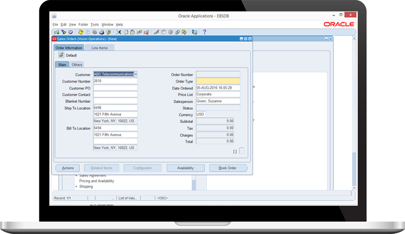 automatización facturación simplificada con Oracle E-Business Suite