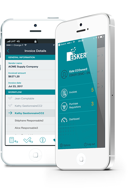 Esker Anywhere APP móvil Esker Anywhere APP móvil
